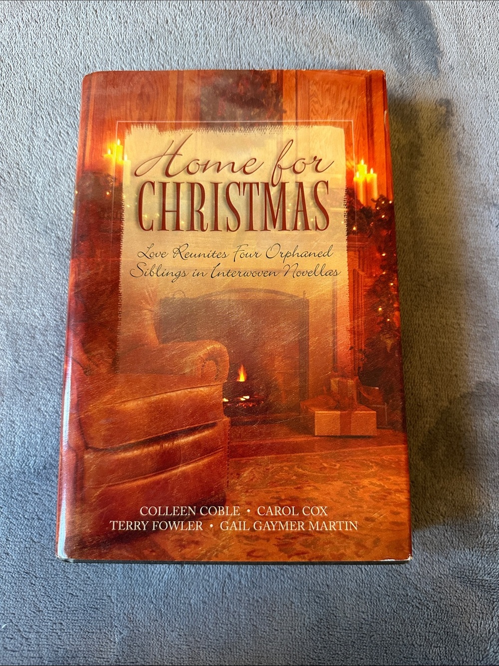 3/$10 Home for Christmas Hardcover Book - Red/Brown Cover